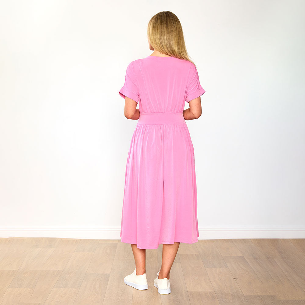Cladagh Dress in pink – women's dress – view 11