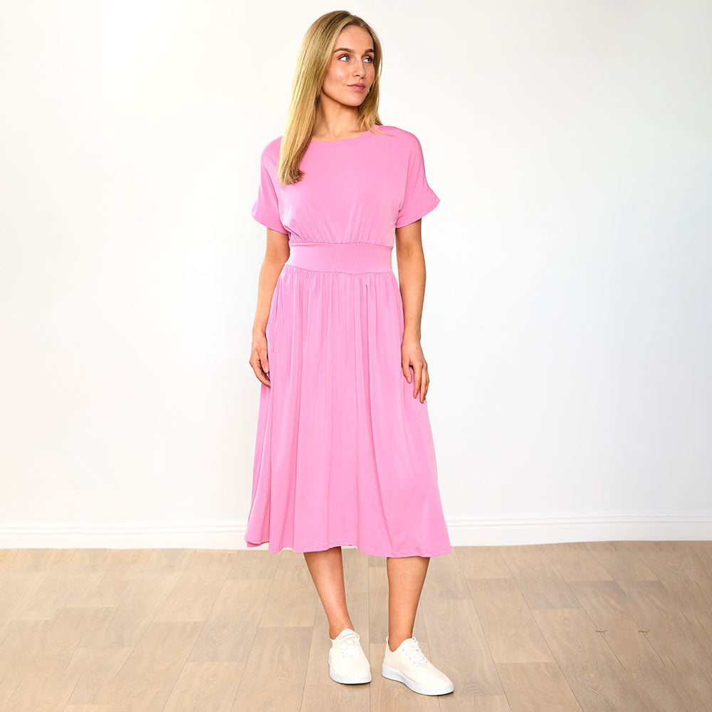 Cladagh Dress in pink – women's dress – view 8