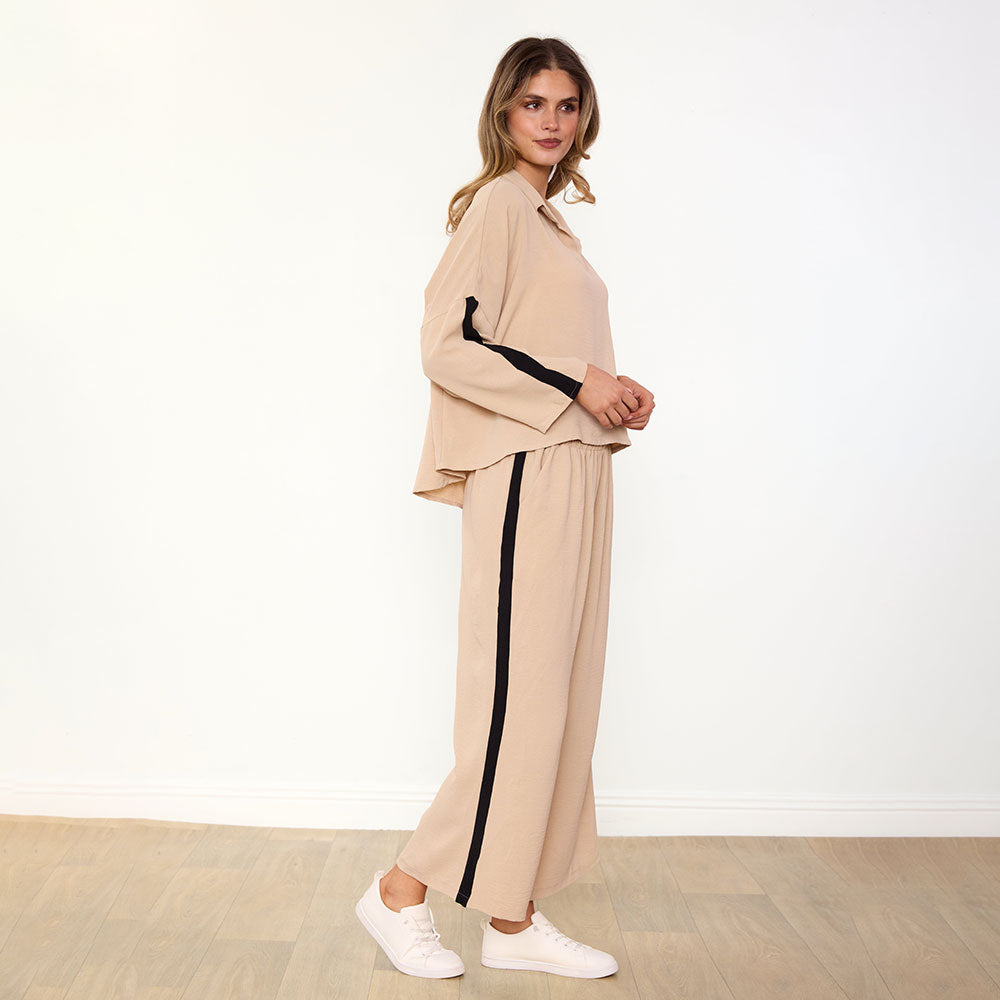 Clara Co-Ord (Cream/Black)
