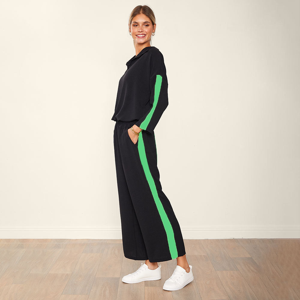 Clara Co-Ord (Black & Green)