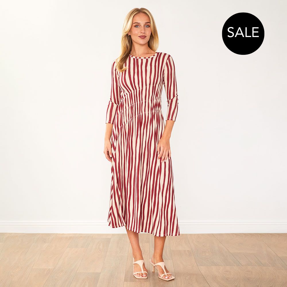 Cooper Dress (Red Stripe)