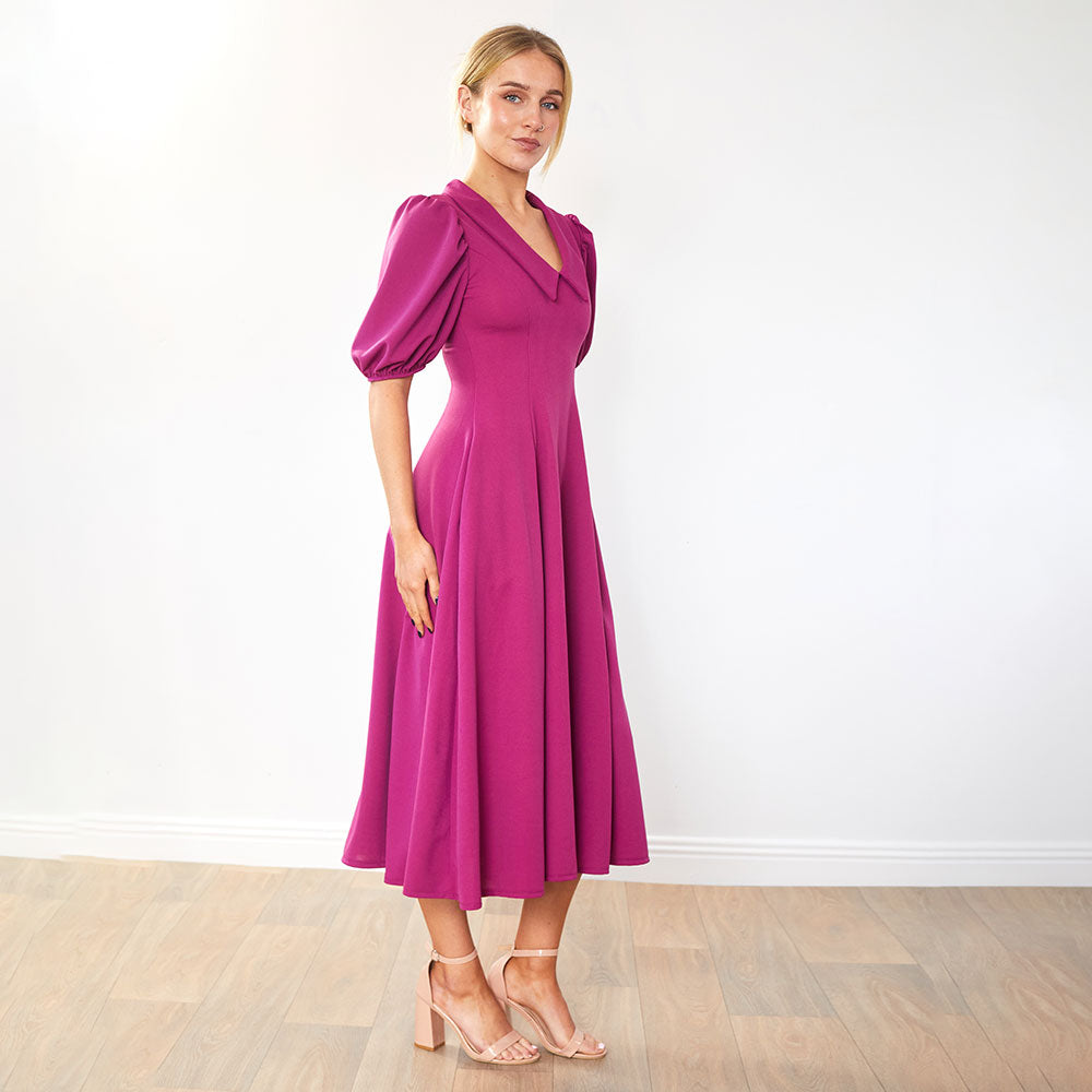 Cora Dress (Berry & Black) for €90.00