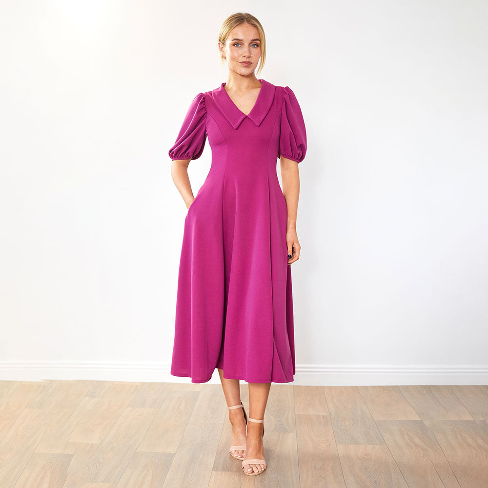 Cora Dress (Berry & Black) for €90.00