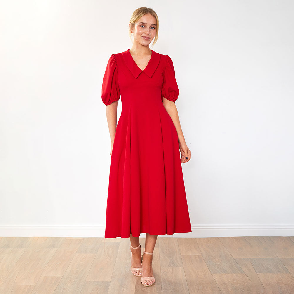 Cora Dress (Red & Berry) for €90.00