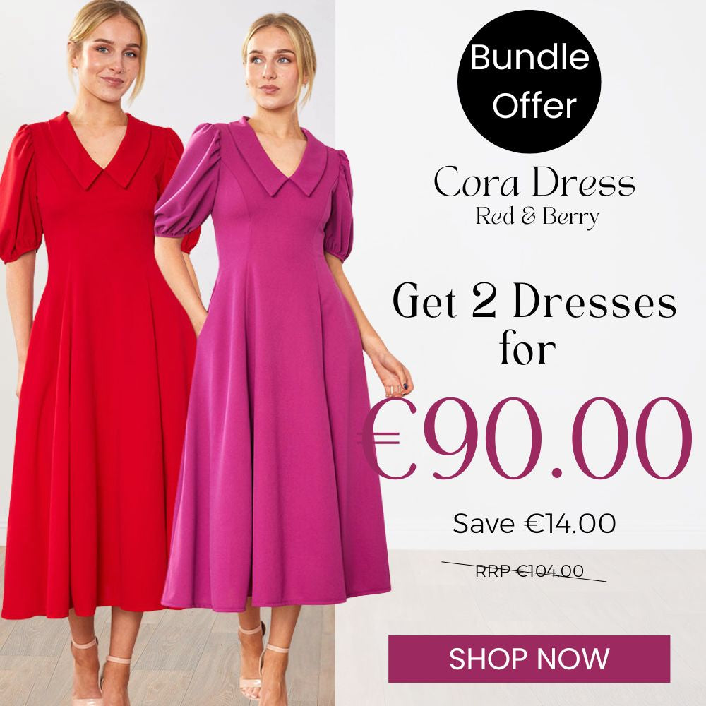 Cora Dress (Red & Berry) for €90.00