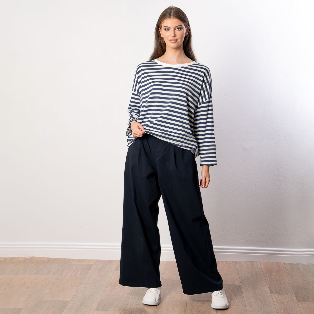 Florence Stripe Top (Navy/White)