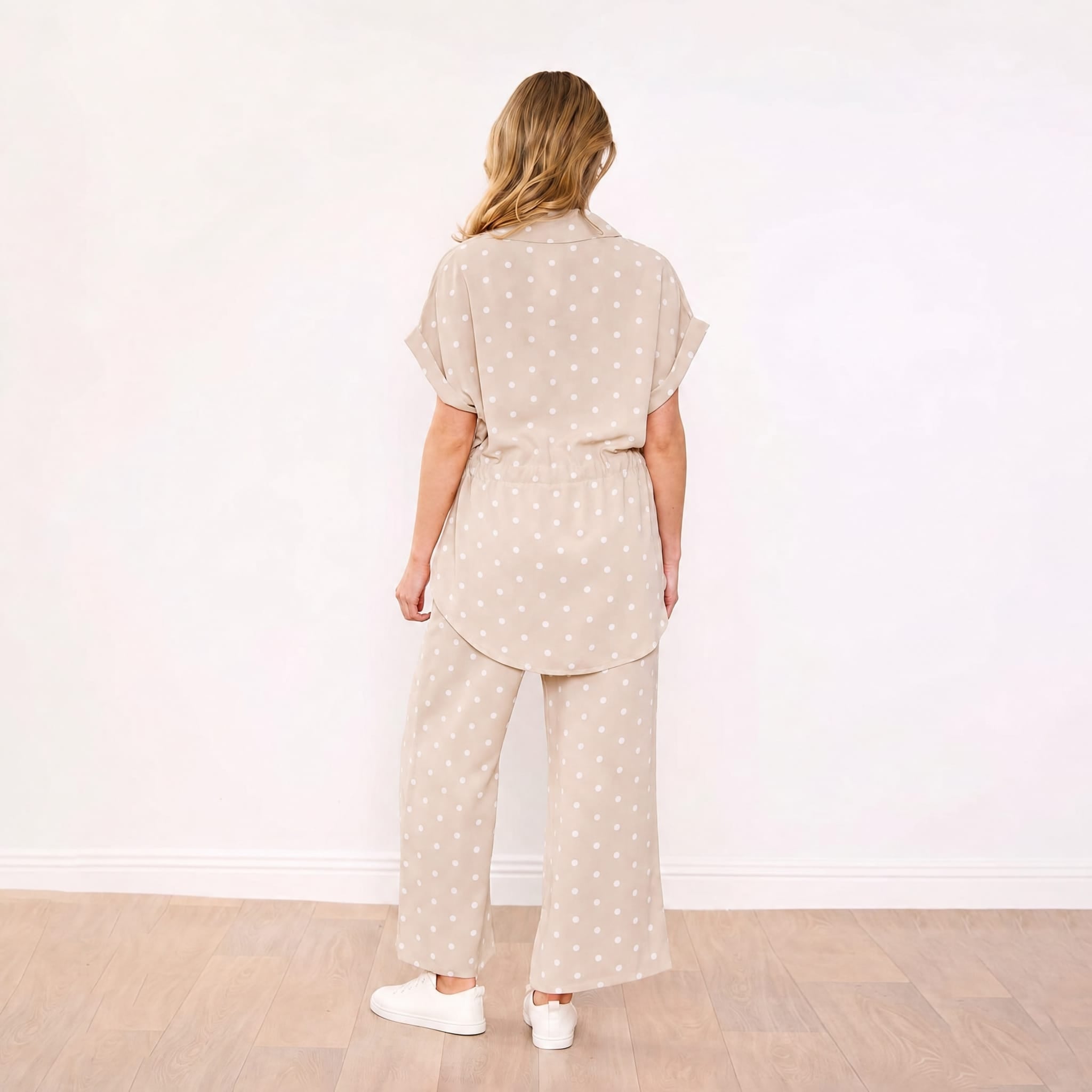 Darcey Co-Ord (Stone Polka Dot)
