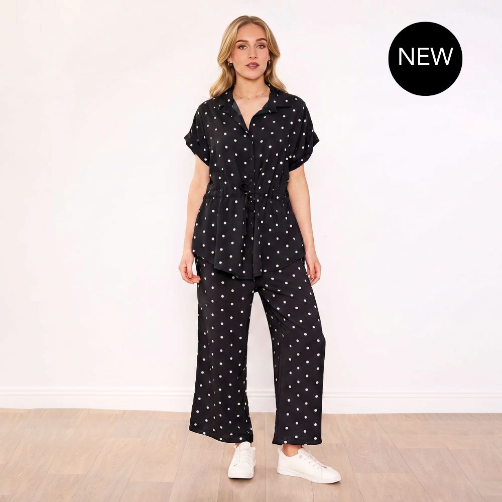 Darcey Co-Ord (Black Polka Dot)