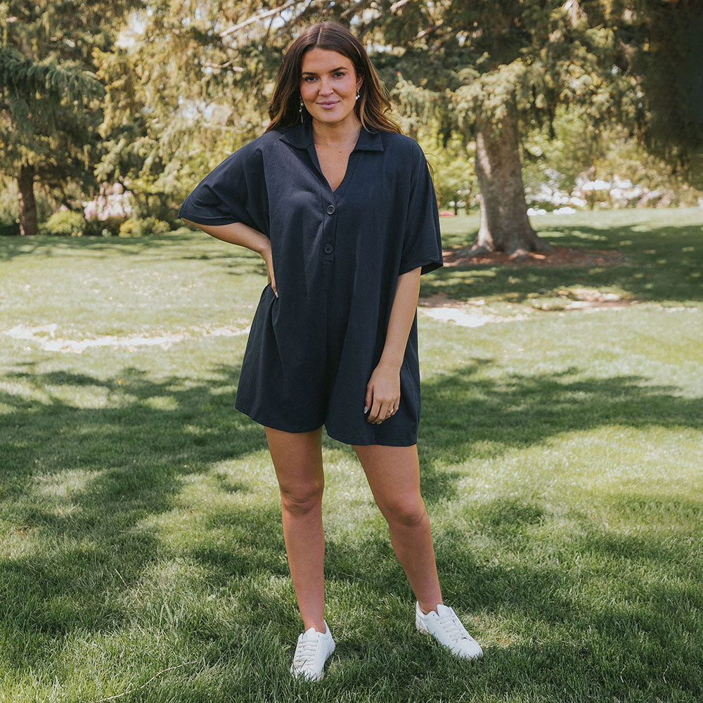 Desi Playsuit (Navy)