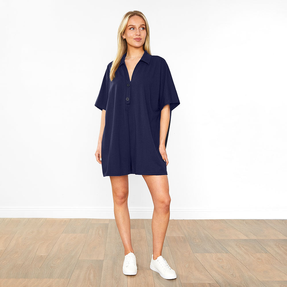 Desi Playsuit (Navy)