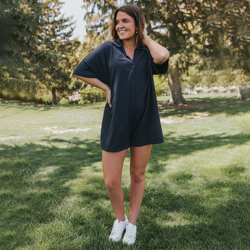 Desi Playsuit (Navy)
