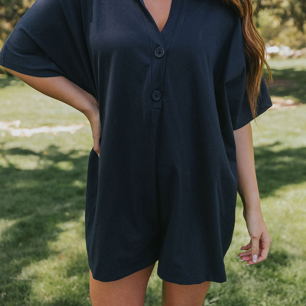 Desi Playsuit (Navy)