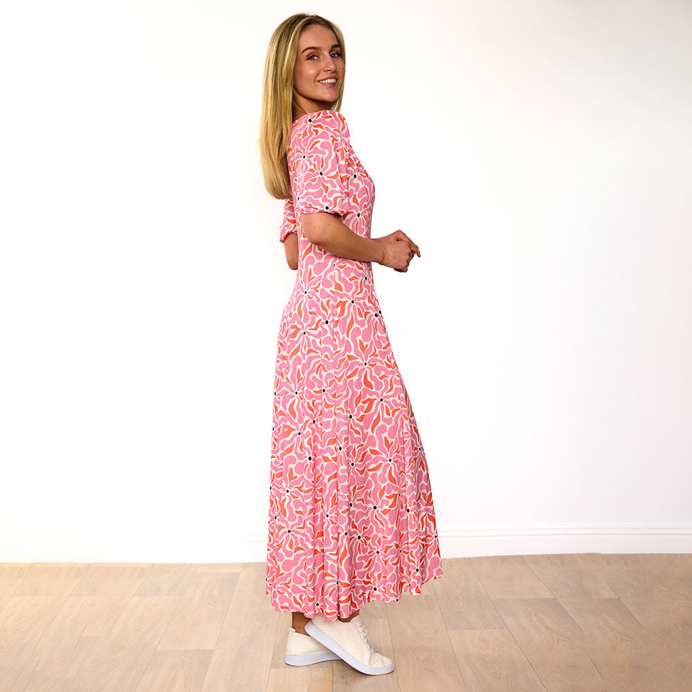 Regina Dress (Pink Coral)