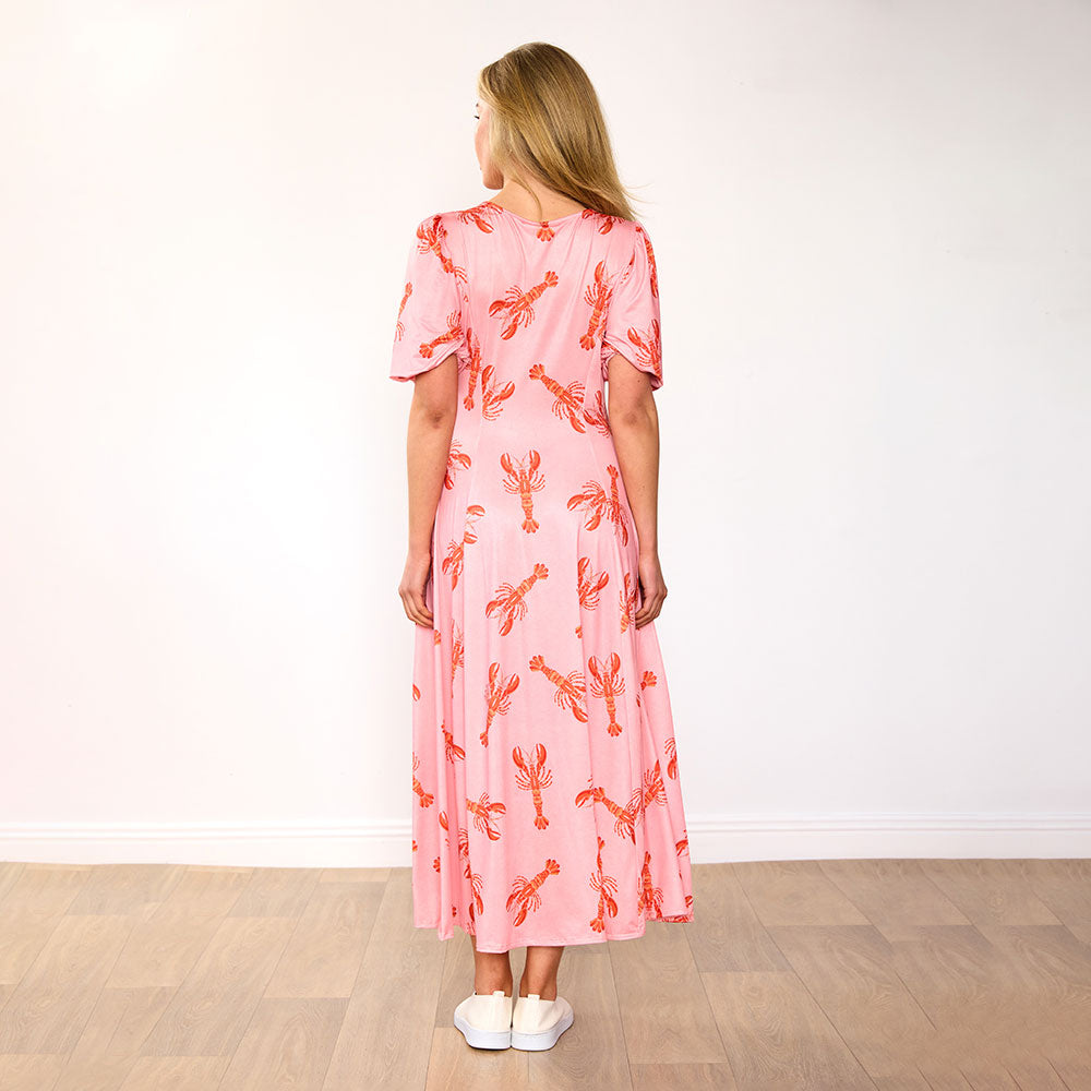 Regina Dress (Pink Lobster)