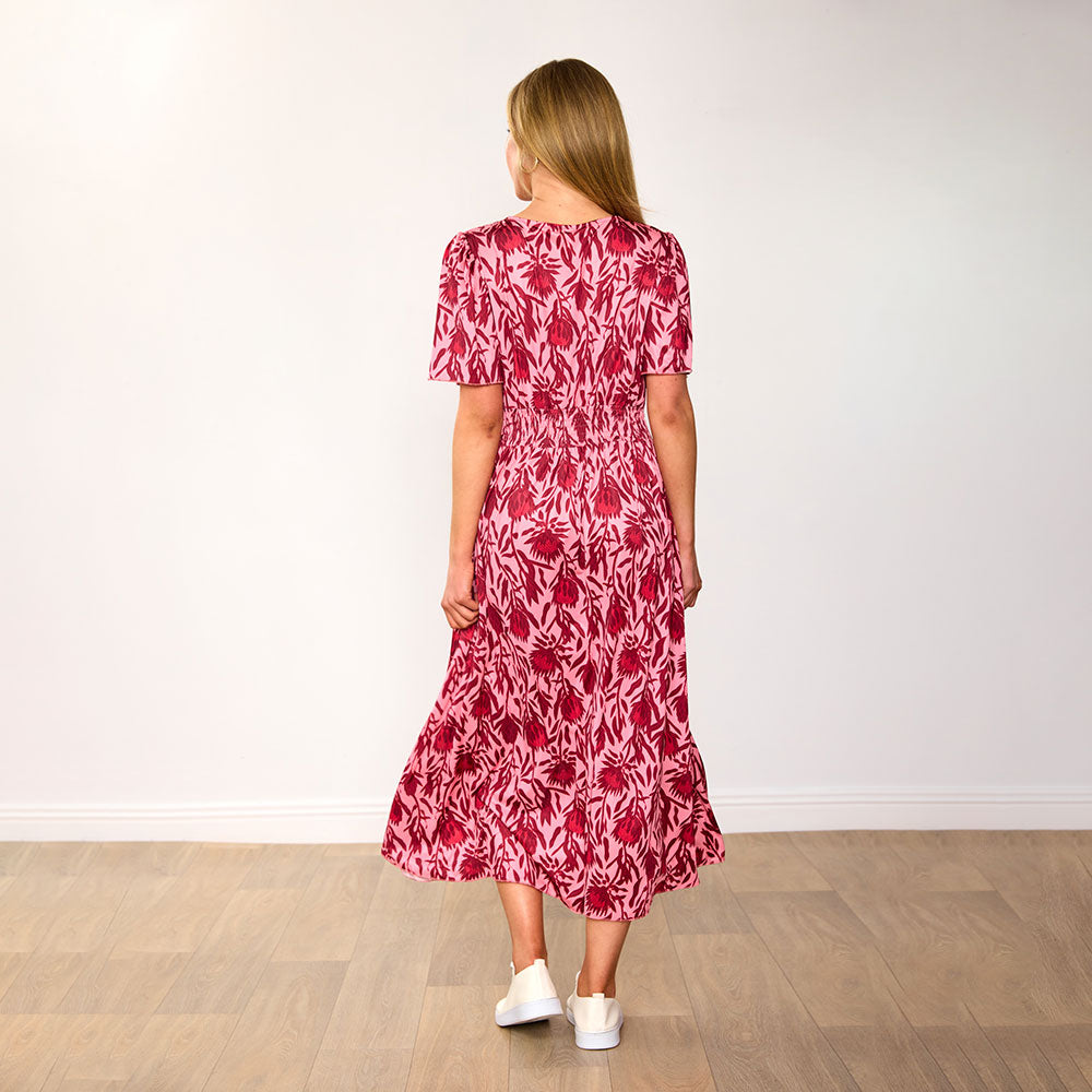 Whitney Dress (Red Bloom)