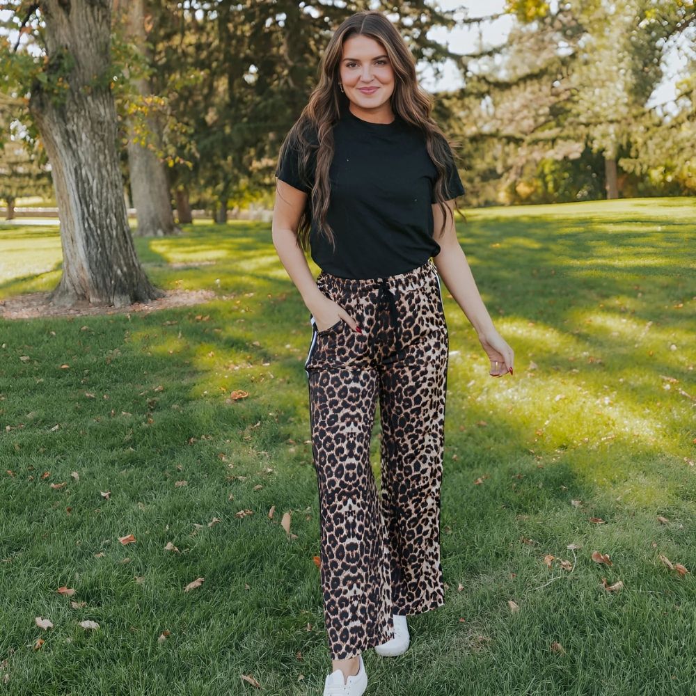 Eliza Joggers (Leopard with stripes)