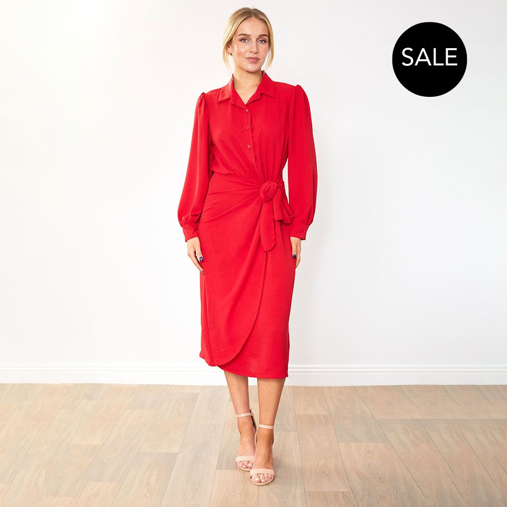 Emerson Wrap Dress (Red)