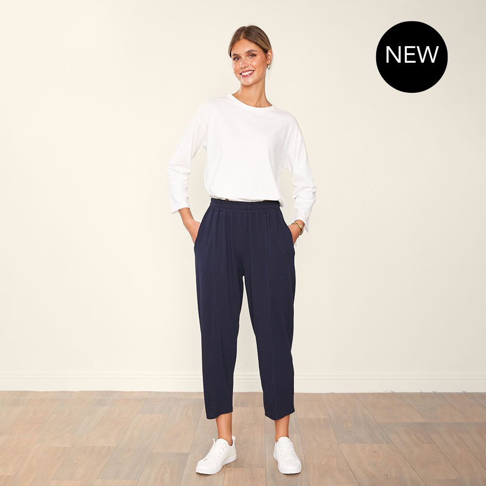 Lacey Trousers (Navy)