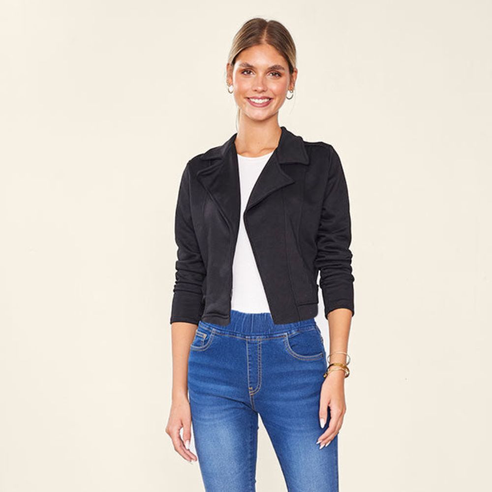 Tara Biker Jeans (Black) & Ella Blazer Black (2 for €82)