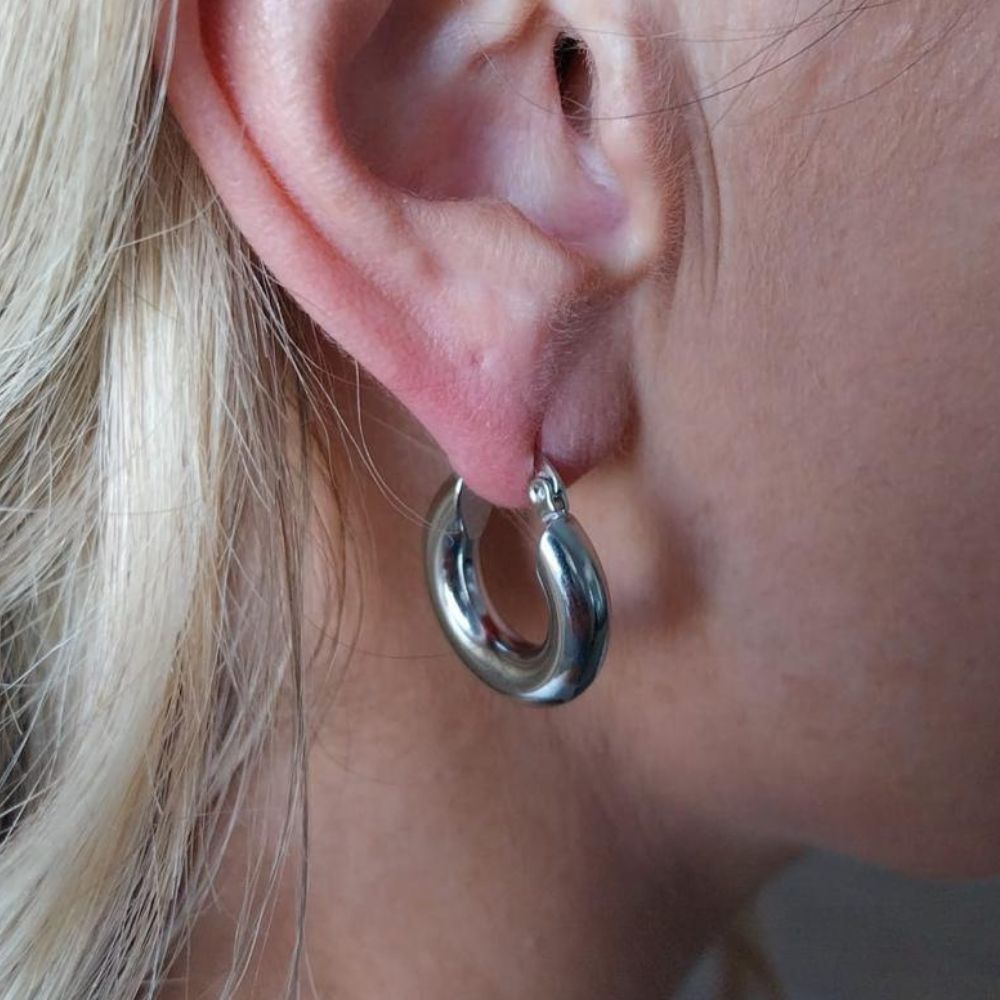 Hoop Earrings (Silver)