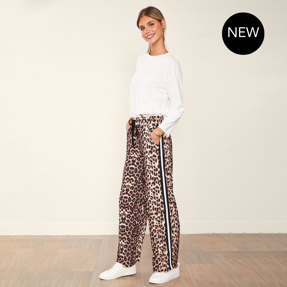 Eliza Joggers (Leopard with stripes)