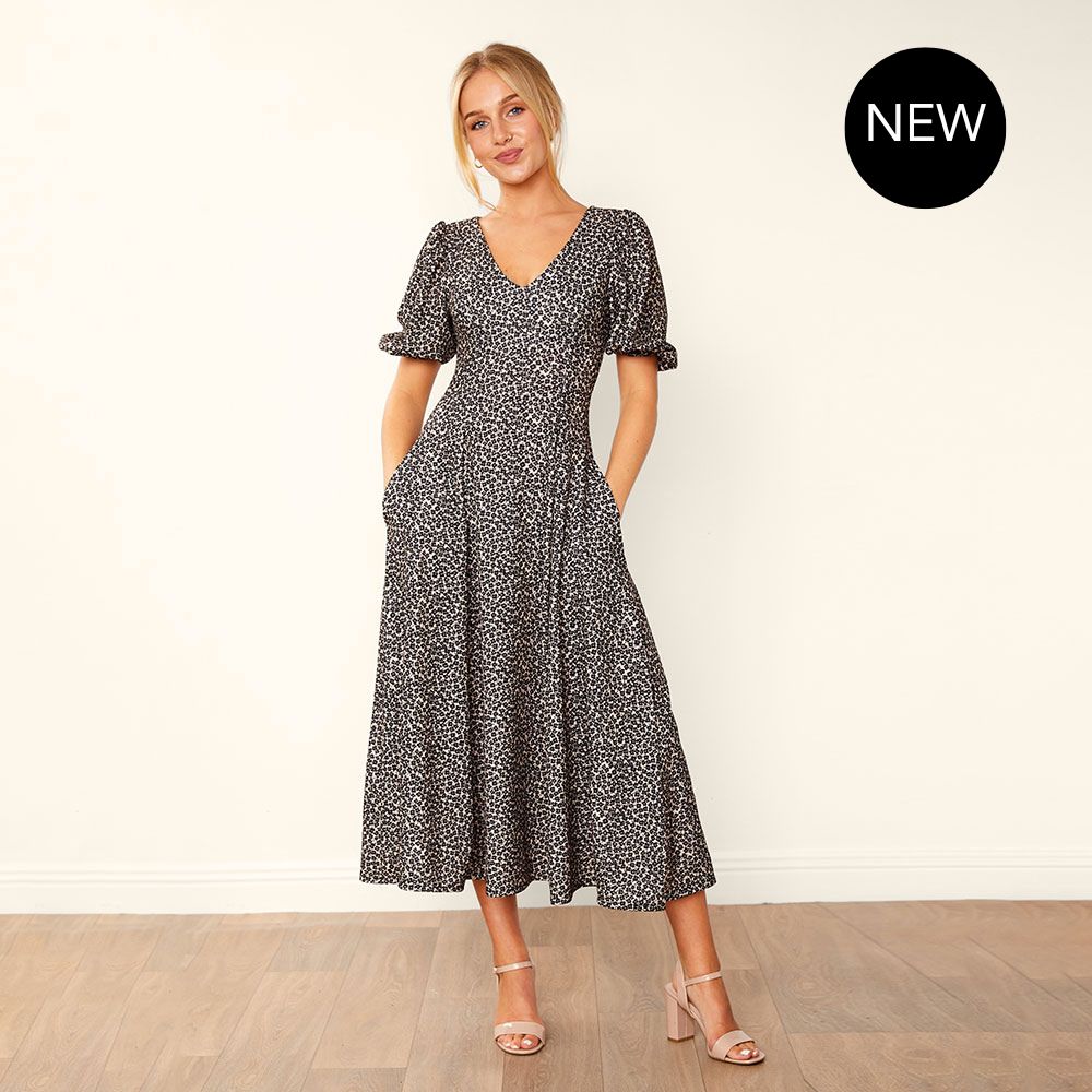 Lucy Dress (Black Daisy)