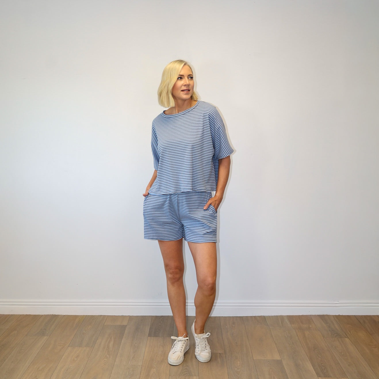 Felicity Top (Blue/Brown)