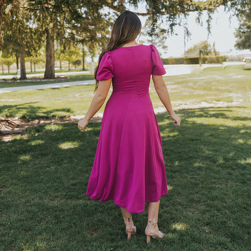 Flora Dress (Berry)