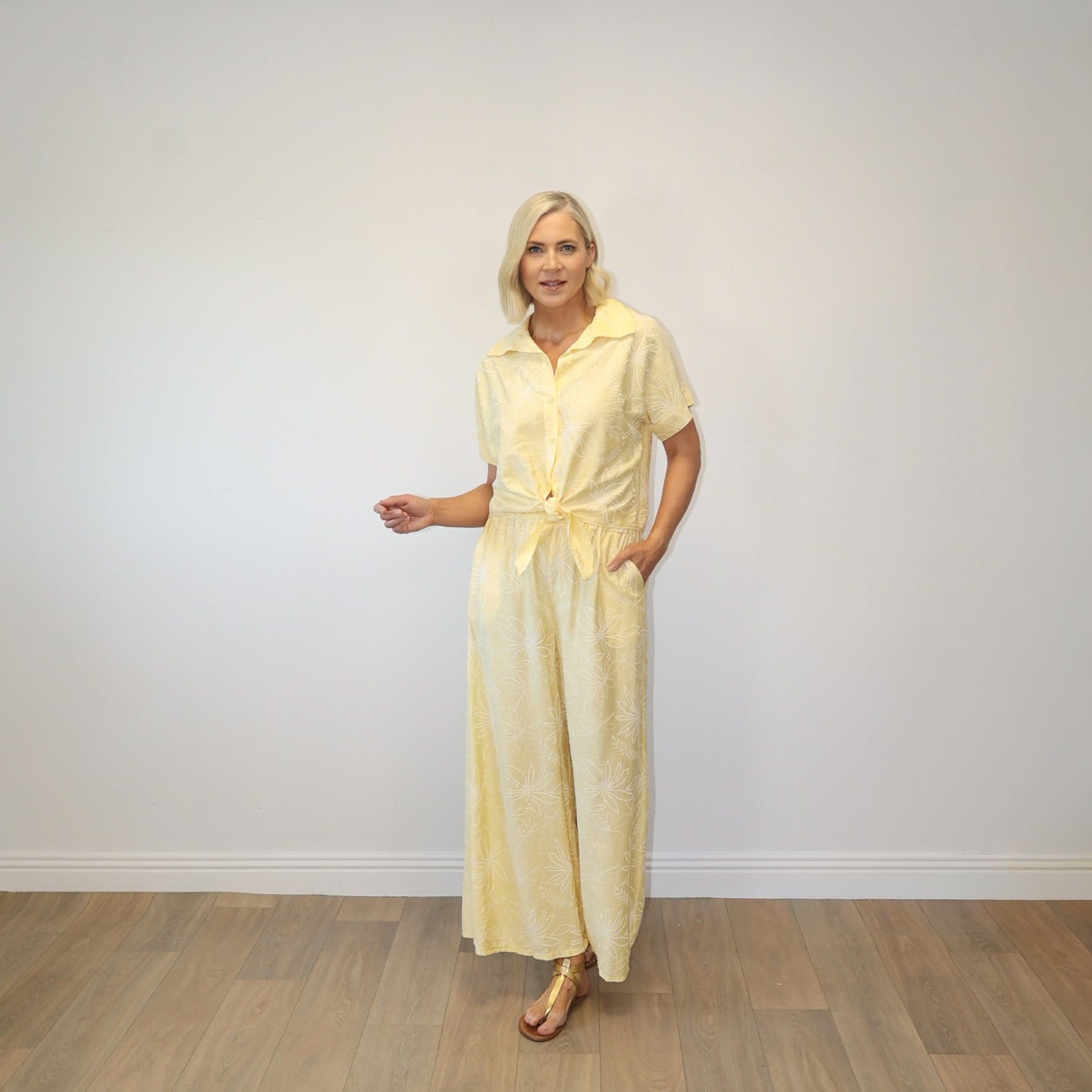 Flora Top (Yellow Floral)