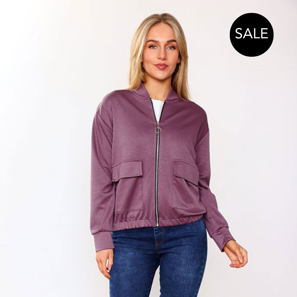 Flynn Bomber Jacket (Mauve)
