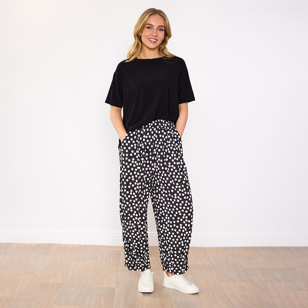 Fraya Co-Ord (Black/Polka Dot)