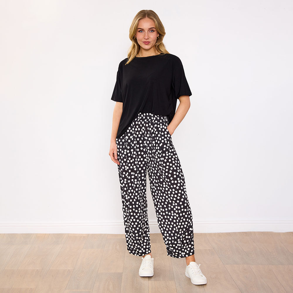 Fraya Co-Ord (Black/Polka Dot)