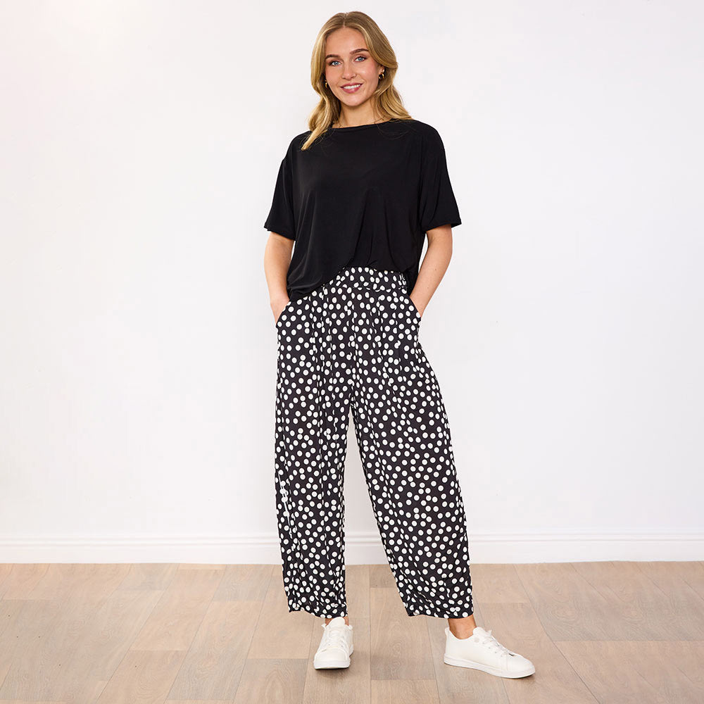 Fraya Co-Ord (Black/Polka Dot)