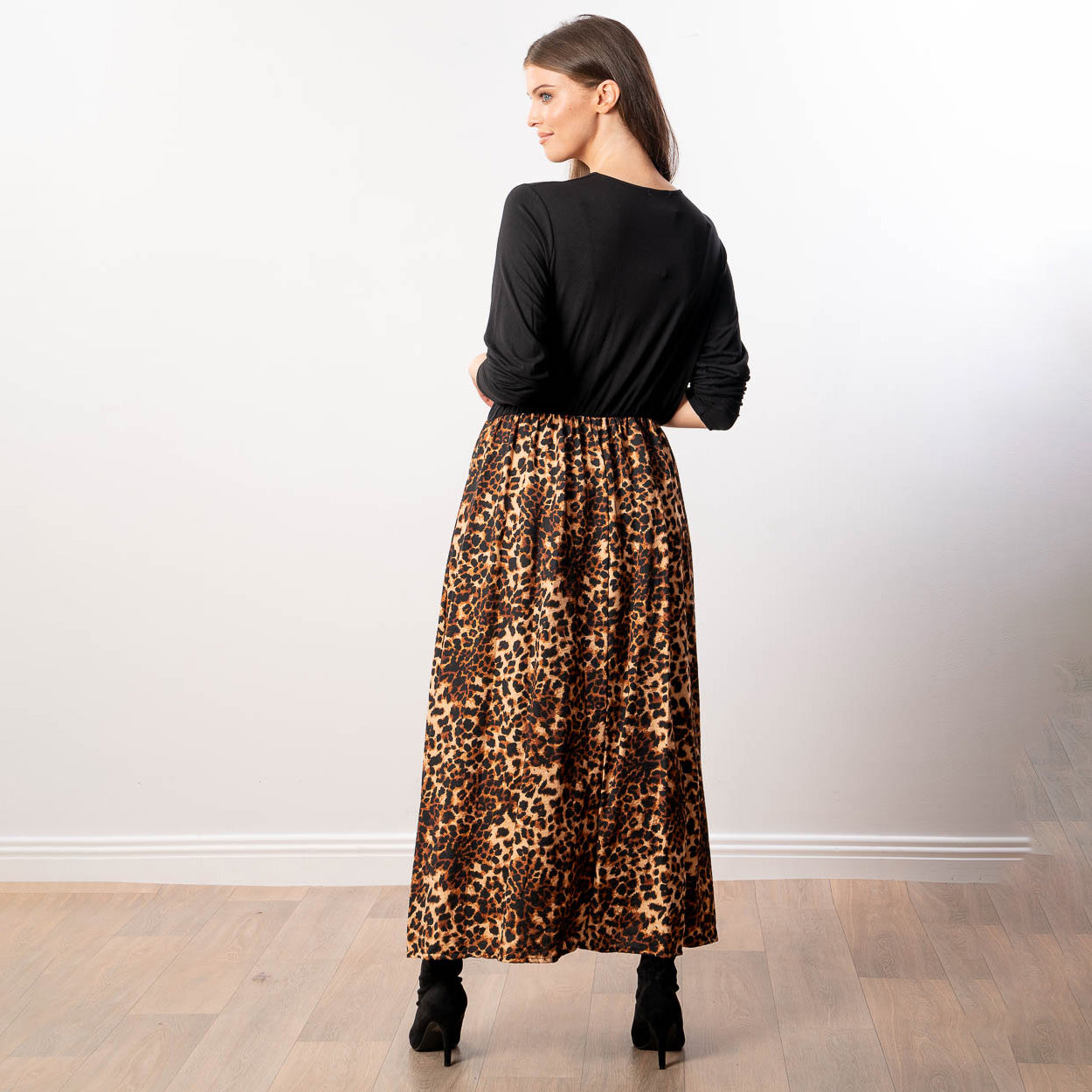 Georgia Wrap Dress (Leopard)