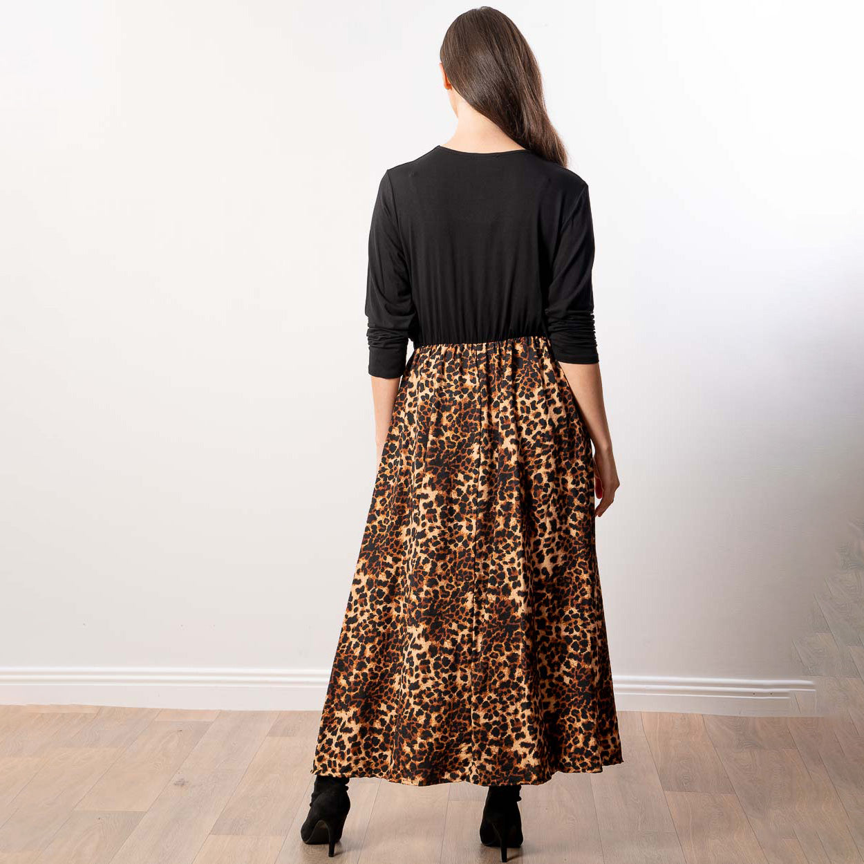 Georgia Wrap Dress (Leopard)