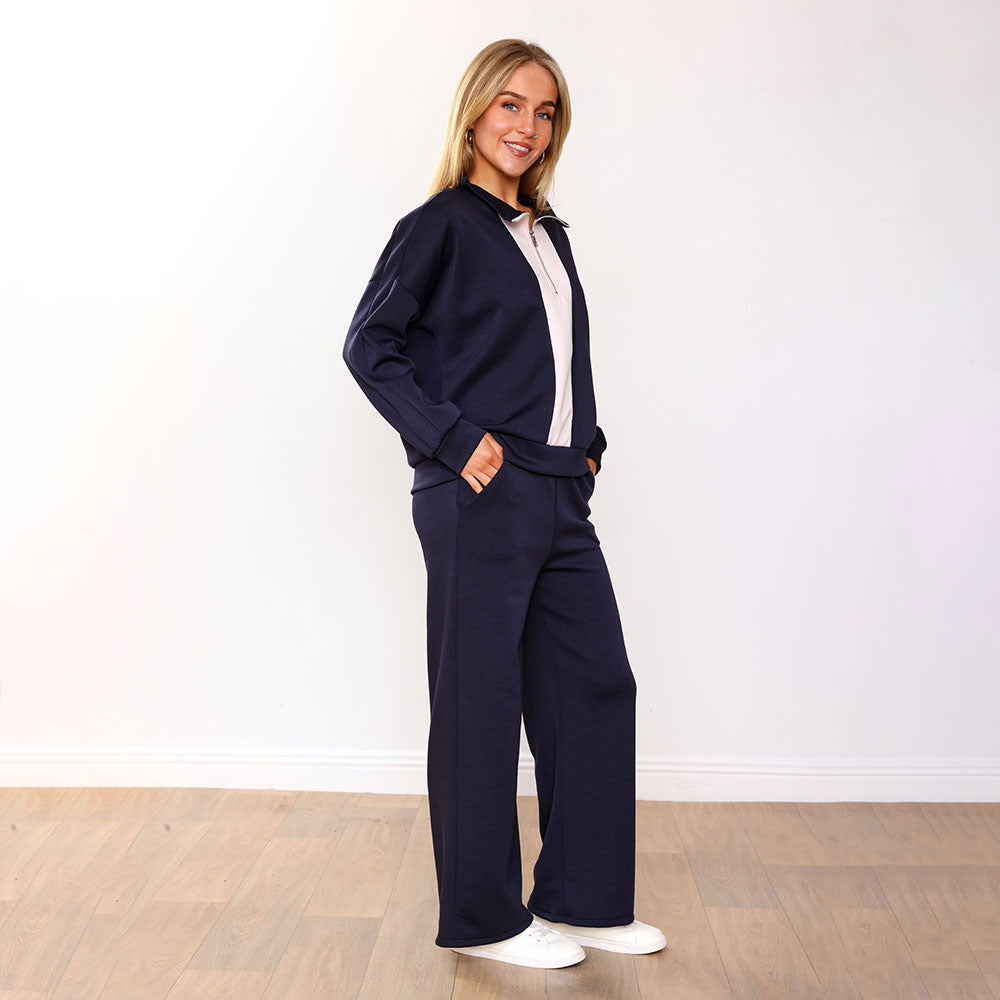 Hallie Tracksuit (Navy/Pink)