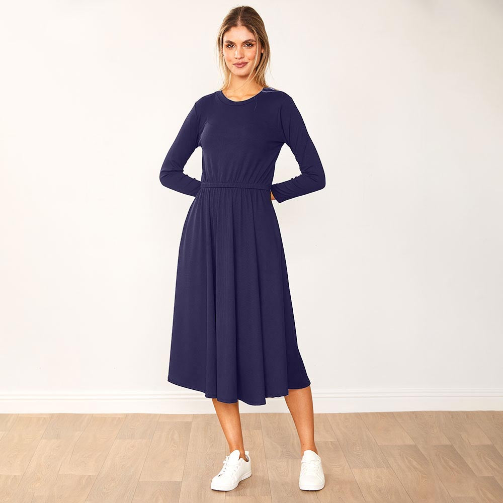 Heidi Dress Khaki & Navy (2 for €68)