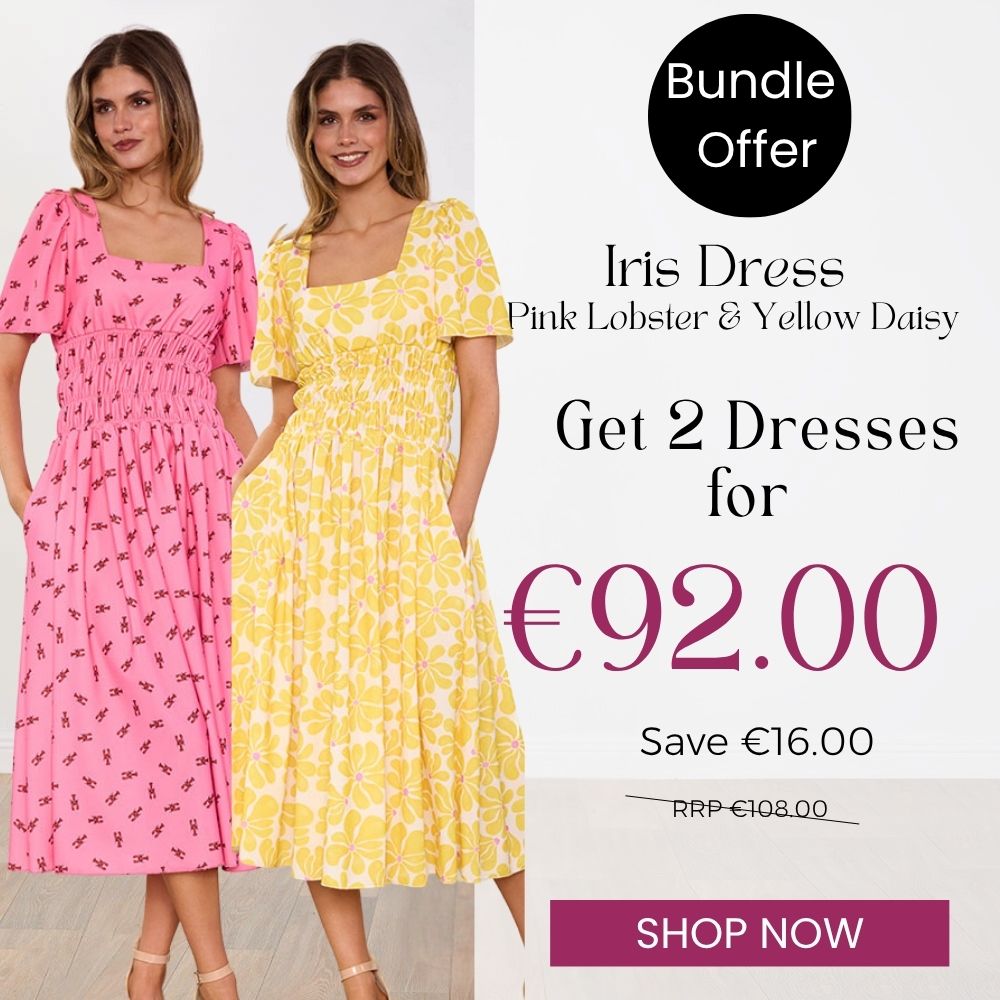 Iris Dress (Pink Lobster) & (Yellow Daisy) for €92.00