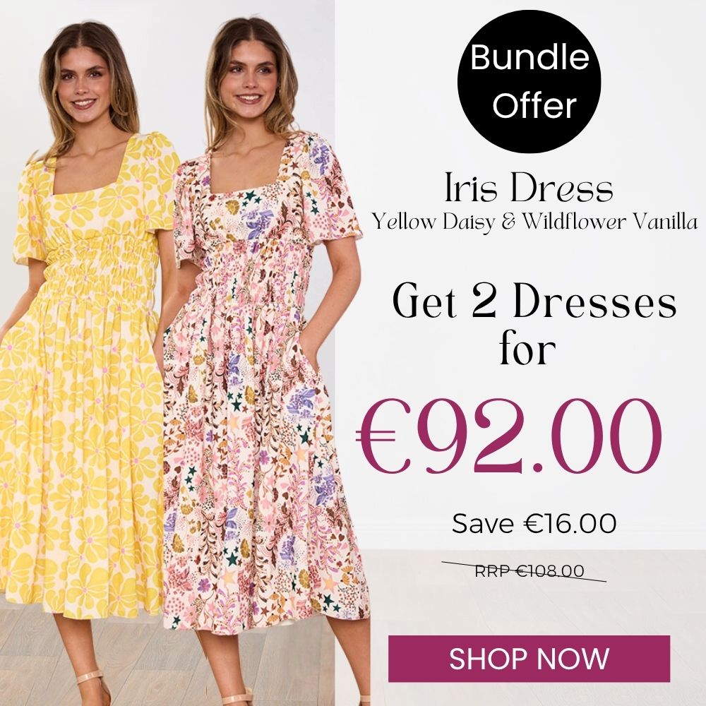 Iris Dress (Yellow Daisy) & (Wildflower Vanilla) for €92.00