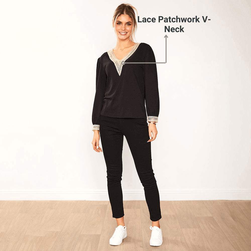 Isla_Top_Black__Lace_patchwork_v-neck