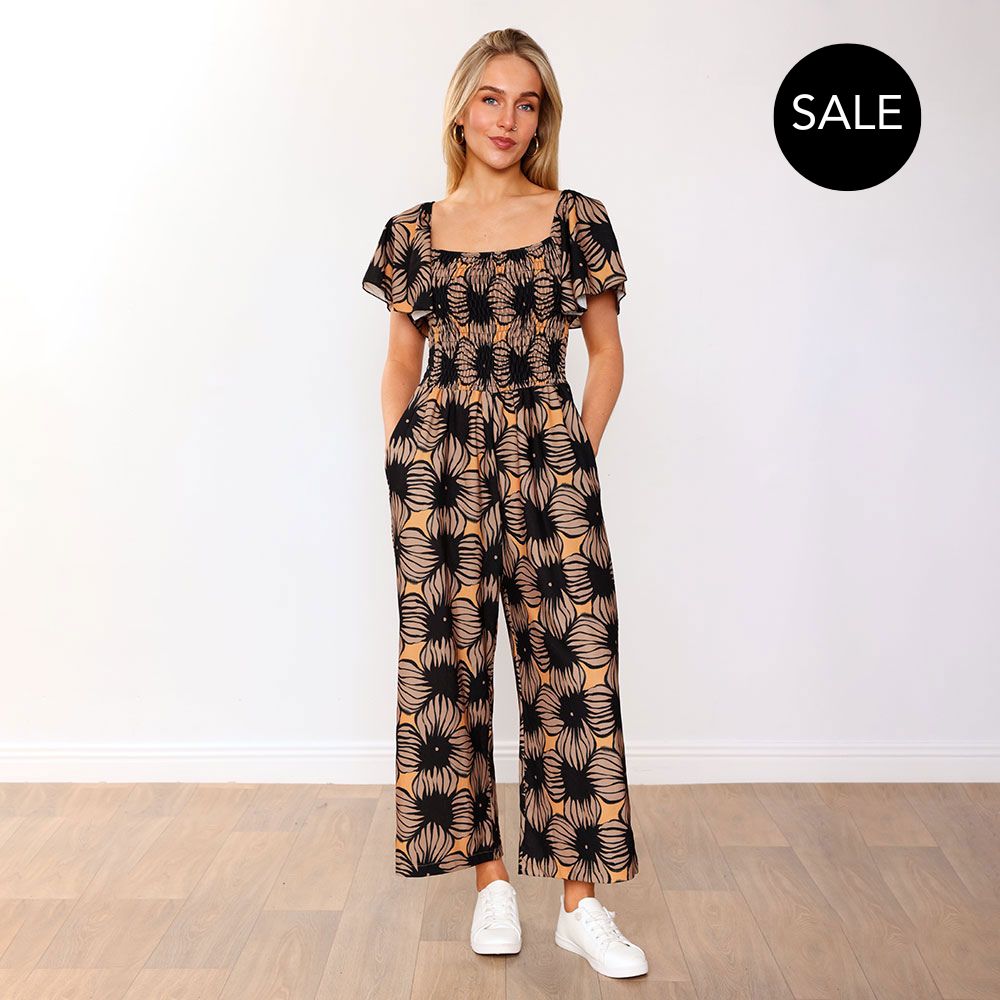 Ivan Jumpsuit (Crepe Digital Print) – Wide Leg | The Casual Company