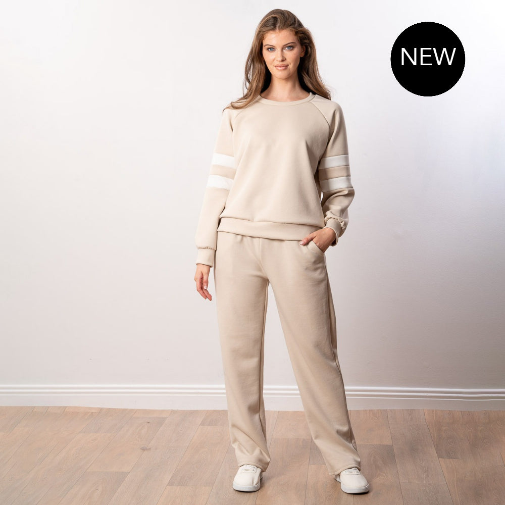 Jasmine Stripe Co-ord (Beige)