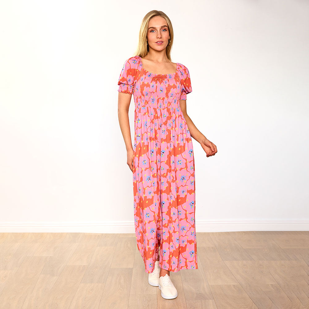 Camilla Jumpsuit (Red Pink Floral)