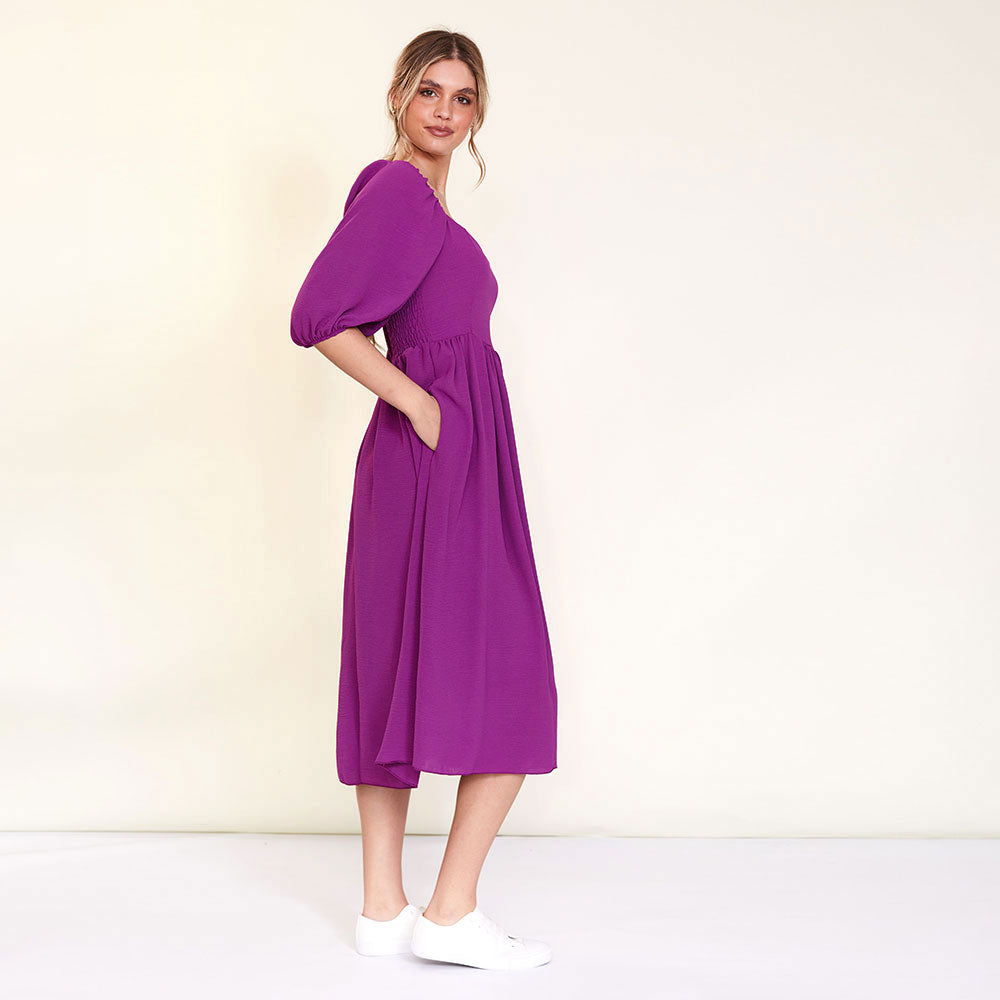 Kadie Dress (Berry)