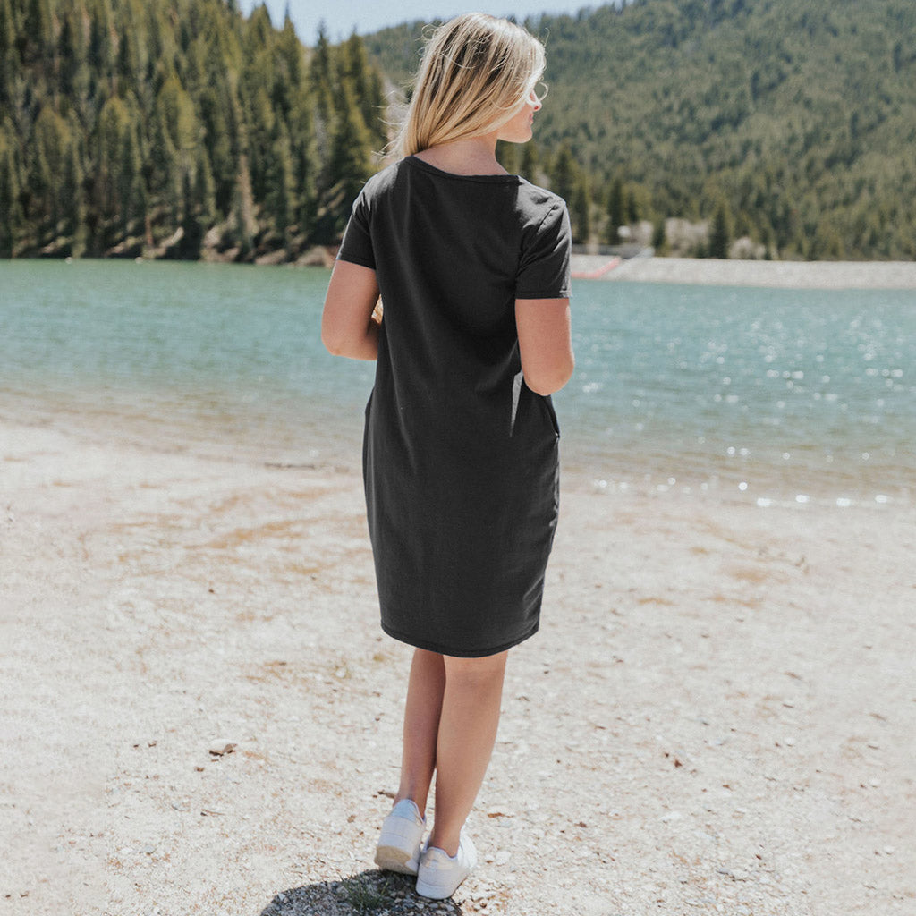 Kinsley T-Shirt Dress (Black)