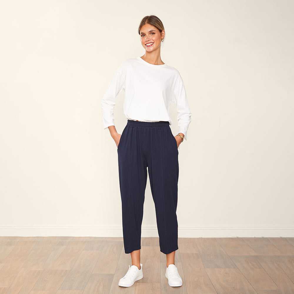 Lacey Trousers (Navy)