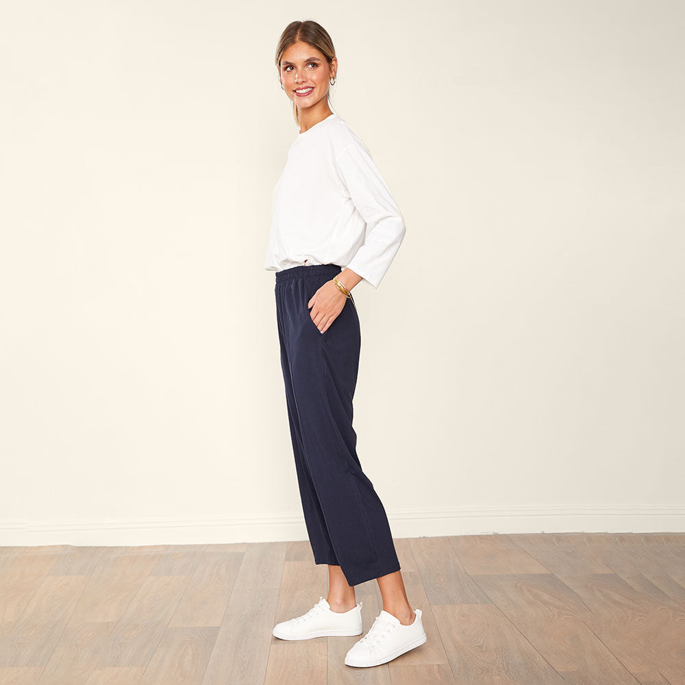 Lacey Trousers (Navy)