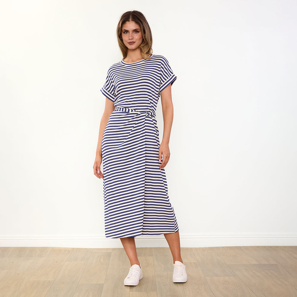 Lenny Dress (Blue Stripe)