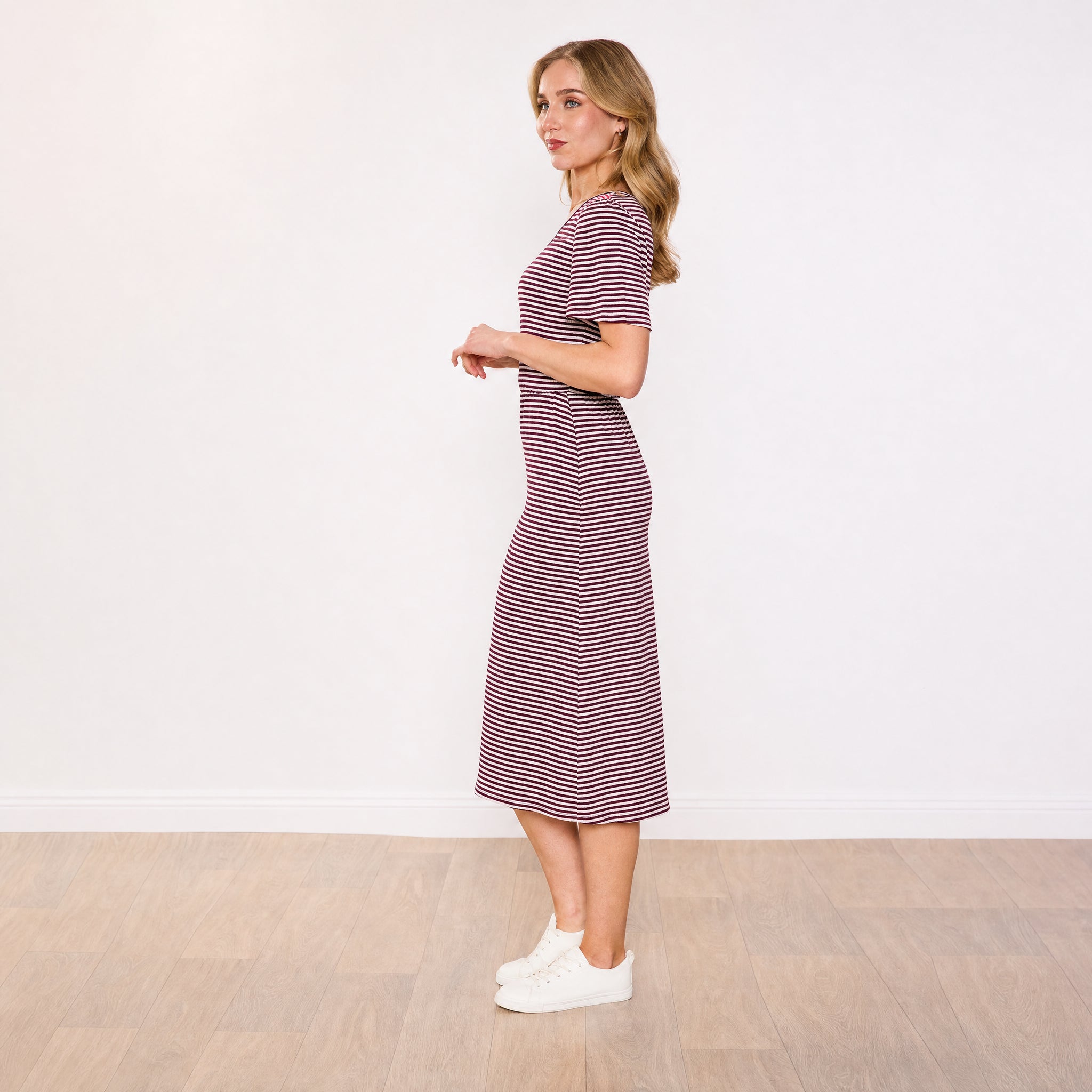 Lois Dress (Pink Stripe)