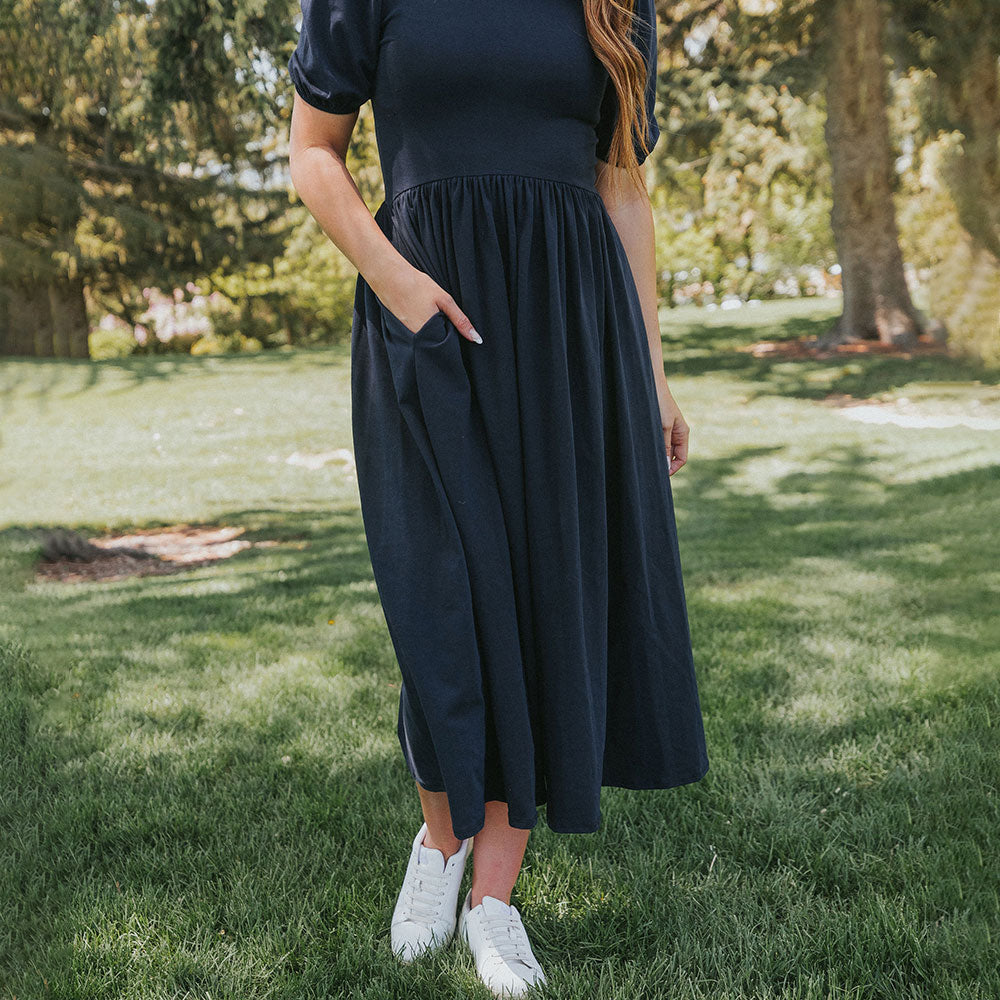 Lois Dress (Navy)